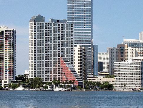 Foto Blick vom Wasser auf Miami