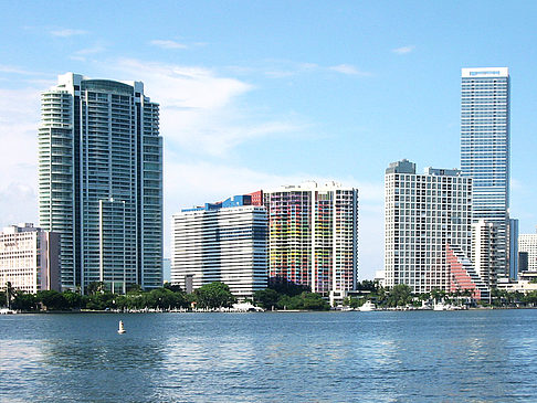 Foto Blick vom Wasser auf Miami