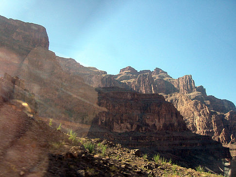 Per Hubschrauber im Grand Canyon