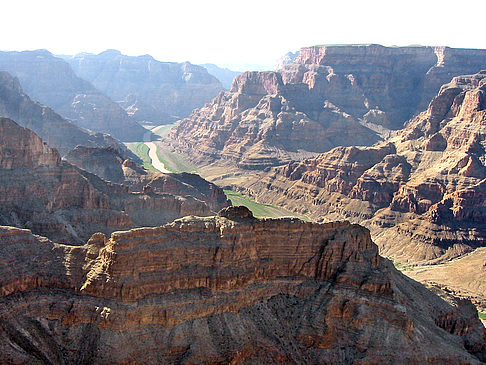 Per Hubschrauber im Grand Canyon