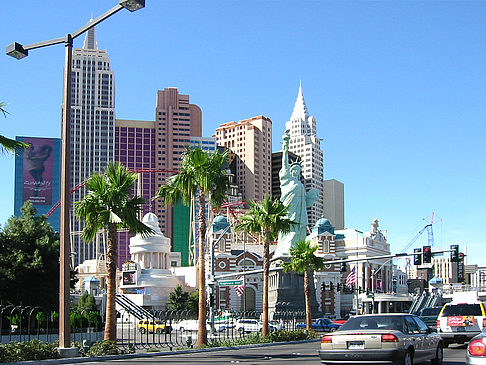 Las Vegas aus dem Auto Foto 